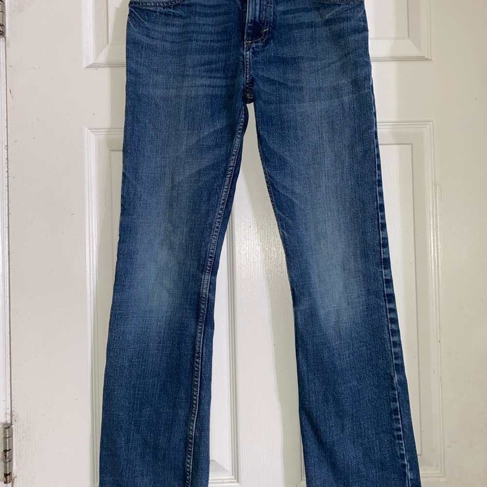 Wrangler Men's Bootcut Jeans in Deep Blue